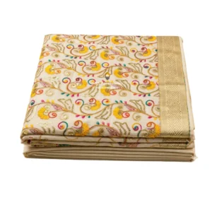 Ivory Embroidered Rumala Sahib - Double Set