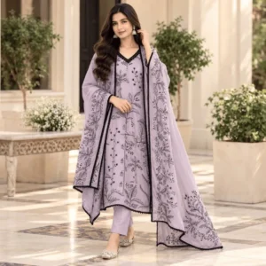 lavender-black-muslin-silk-embroidered-readymade-straight-suit-set