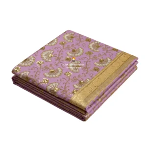Lavender Embroidered Rumala Sahib - Double Set