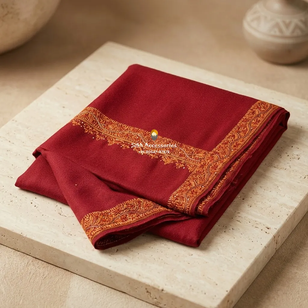 maroon-unisex-shawl-with-embroidered-border