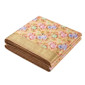 Peach Rose Printed Rumala Sahib - Double Set
