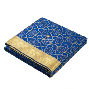 Royal Blue Printed Rumala Sahib - Double Set