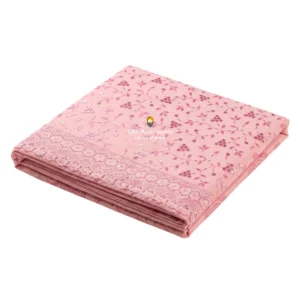 Soft Pink Embroidered Rumala Sahib - Double Set