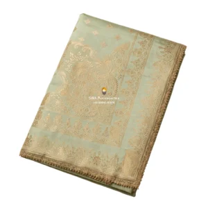 Tea Green Pure Silk Rumala Sahib - Double Set