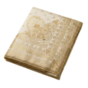 White Pure Silk Rumala Sahib - Double Set
